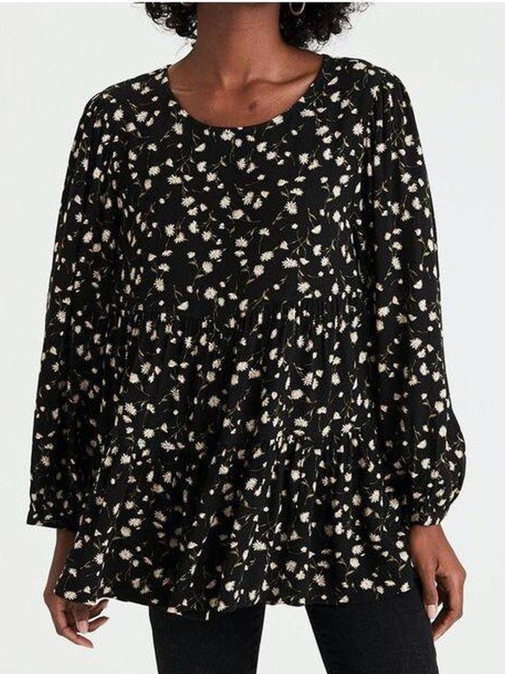 American Eagle floral babydoll top